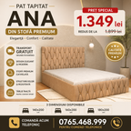 Pat Tapitat ANA Luxury din stofă premium fără saltea