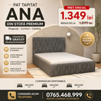 Pat Tapitat ANA Luxury din stofă premium fără saltea