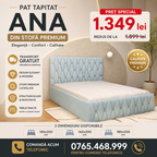 Pat Tapitat ANA Luxury din stofă premium fără saltea