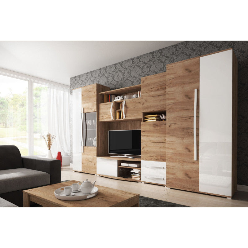 Biblioteca Laura Sonoma/Alb 320 cm
