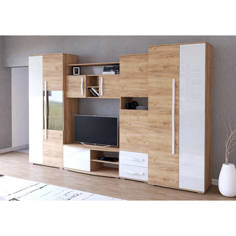 Biblioteca Laura Sonoma/Alb 320 cm