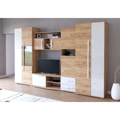 Biblioteca Laura Sonoma/Alb 320 cm