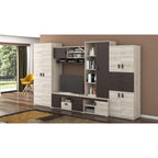 Bibliotecă living Alice, 350 cm, Sonoma Wenge