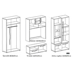 Biblioteca Moderna 300 cm