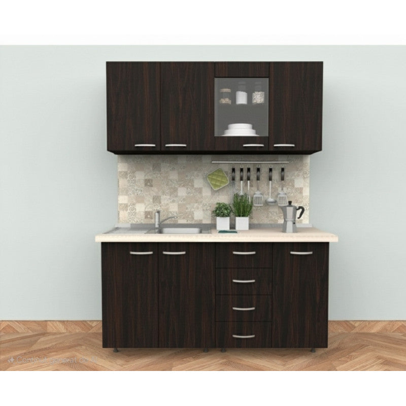 Bucatarie Lorena Wenge Complet 160 cm