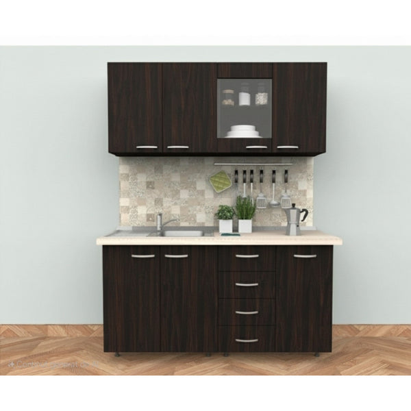 Bucatarie Lorena Wenge Complet 160 cm