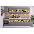 Bucatarie Madrid 180 cm Gri Ornament Gold Negru