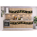 Bucatarie Madrid 180 cm Sonoma Ornament Negru Gold