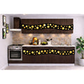 Bucatarie Madrid 200 cm Wenge Ornament Negru Gold