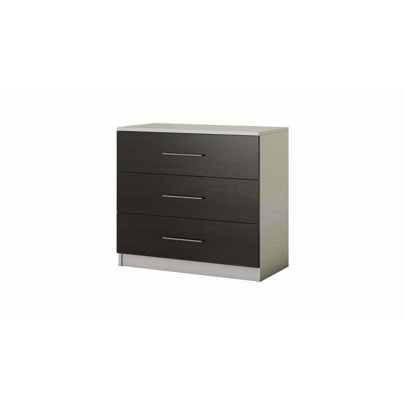 Comoda Alina, Alb Wenge, 90x82x45 cm