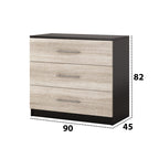 Comoda Alina, Wenge Sonoma, 90x82x45 cm