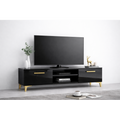 Comoda TV Living Viena 180 cm Negru Lucios Cod05