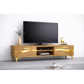 Comoda TV Living Viena 180 cm Oak Craft Gold cu ornament Gold Cod10