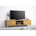 Comoda TV Living Viena 180 cm Oak Craft Gold cu ornament Gold Cod20