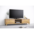 Comoda TV Living Viena 180 cm Sonoma cu ornament Gold Cod20
