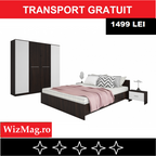 Dormitor Lorena wenge fara comoda