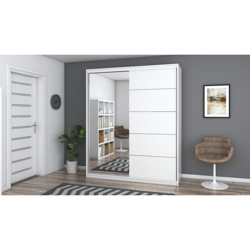 Dressing Beti Alb cu Oglinda-183CM