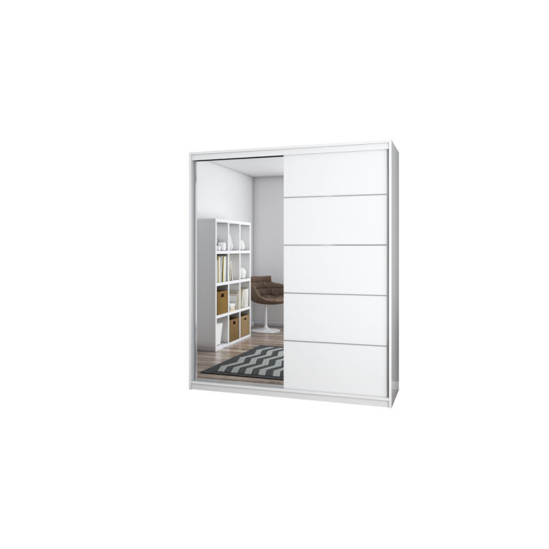 Dressing Beti Alb cu Oglinda-183CM