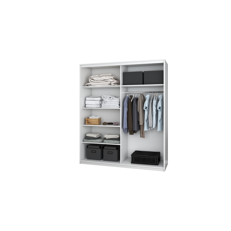 Dressing Beti Alb cu Oglinda-183CM