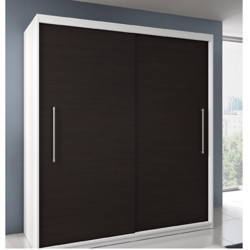 Dressing Delux Alb, fara oglinda 204 cm x 200 cm x 61 cm cu usi Magia