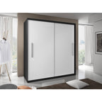 Dressing Delux Magia, fara oglinda 204 cm x 200 cm x 61 cm cu usi Albe