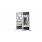Dressing Delux Magia cu oglinda 150 cm x 200 cm x 61 cm cu usi Albe