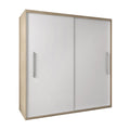 Dressing Delux Sonoma, fara oglinda 204 cm x 200 cm x 61 cm cu usi Albe