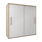 Dressing Delux Sonoma, fara oglinda 204 cm x 200 cm x 61 cm cu usi Albe