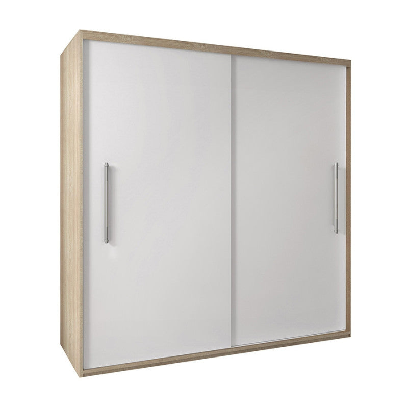 Dressing Delux Sonoma, fara oglinda 204 cm x 200 cm x 61 cm cu usi Albe