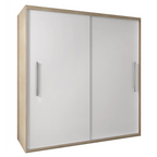 Dressing Delux Sonoma, fara oglinda 204 cm x 200 cm x 61 cm cu usi Albe