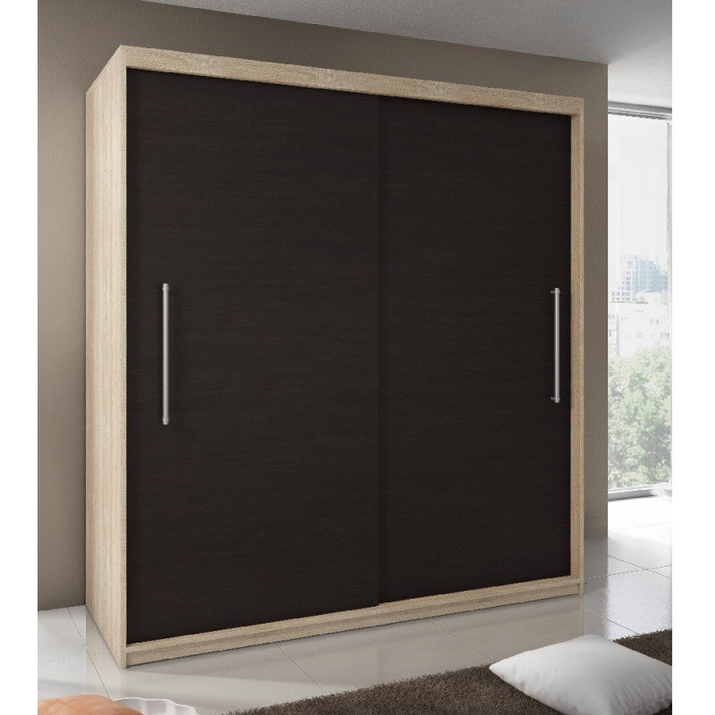 Dressing Delux Sonoma, fara oglinda 204 cm x 200 cm x 61 cm cu usi magia