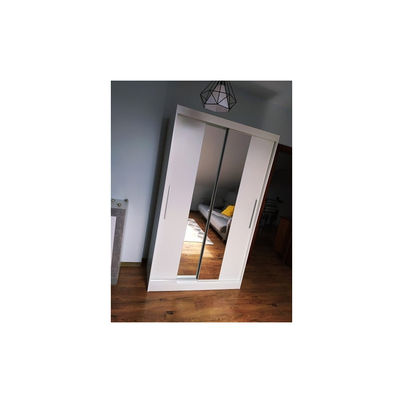 Dressing Deluxe Alb cu oglinda 204 cm x 200 cm x 61 cm