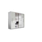 Dressing Deluxe Alb cu oglinda 204 cm x 200 cm x 61 cm