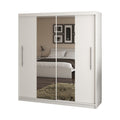 Dressing Deluxe Alb cu oglinda 204 cm x 200 cm x 61 cm