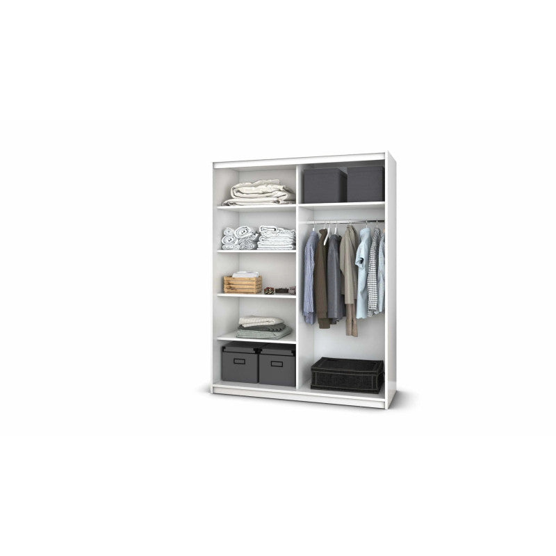 Dressing Deluxe Magia, fara oglinda 150 cm x 200 cm x 61 cm cu usi Albe