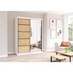 Dressing Deluxe Oak Craft Gold Alb 150 cm x 200 cm x 61 cm
