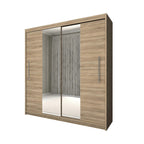 Dressing Deluxe sonoma cu oglinda 204 cm x 200 cm x 61 cm