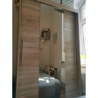 Dressing Deluxe sonoma cu oglinda 204 cm x 200 cm x 61 cm