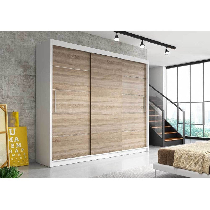 Dressing Iaki Alb 250 cm x 200 cm x 61 cm cu usi sonoma