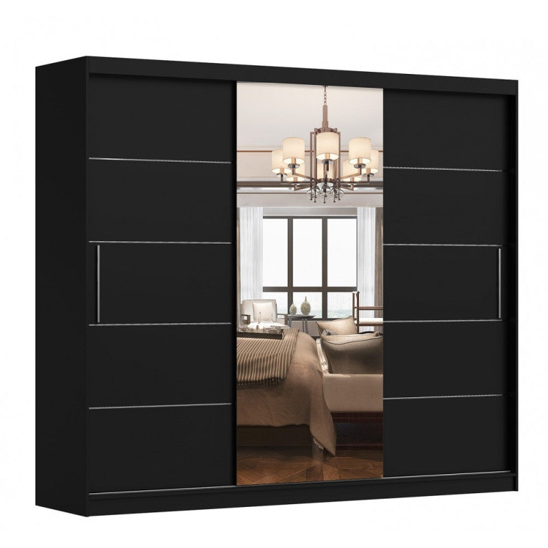Dressing Iaki Magia cu oglinda 250 cm x 200 cm x 61 cm