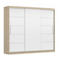 Dressing Iaki Sonoma 250 cm x 200 cm x 61 cm cu usi Albe