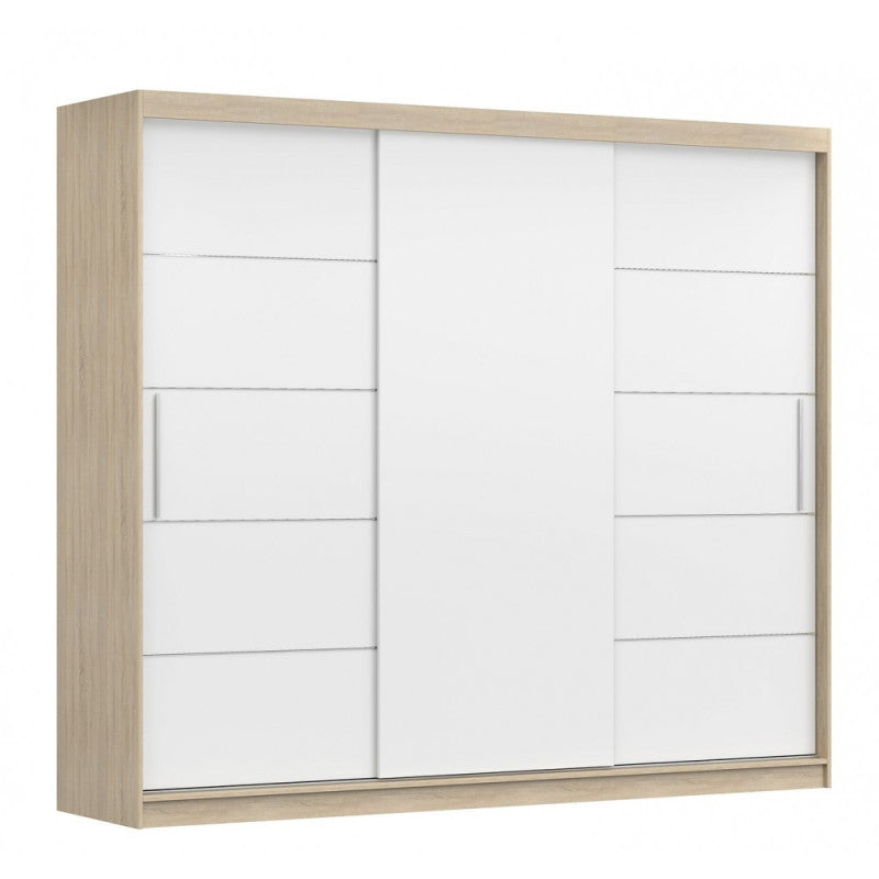 Dressing Iaki Sonoma 250 cm x 200 cm x 61 cm cu usi Albe