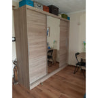 Dressing Iaki sonoma cu oglinda 250 cm x 200 cm x 61 cm
