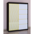 Dressing Stefan Cod140 Wenge cu usi glisante Albe 200 cm x 200 cm