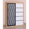 Dressing Stefan Cod141 Sonoma cu usi glisante Albe 200 cm x 200 cm