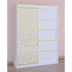 Dressing Stefan Cod146 Alb cu usi glisante Albe 150 cm x 200 cm