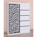 Dressing Stefan Cod147 Alb cu usi glisante Albe 200 cm x 200 cm