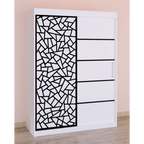 Dressing Stefan Cod147 Alb cu usi glisante Albe 200 cm x 200 cm