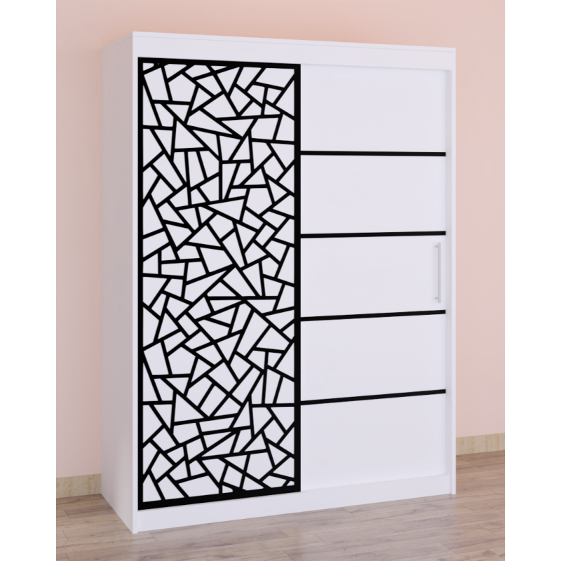 Dressing Stefan Cod147 Alb cu usi glisante Albe 200 cm x 200 cm