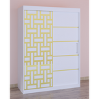 Dressing Stefan Cod163 Alb cu usi glisante Albe 150 cm x 200 cm